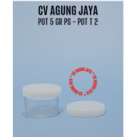 Pot Salep 5 gr T2 / Pot T2 / Pot Plastik / Pot Obat / Pot / Obat / Pot Urin