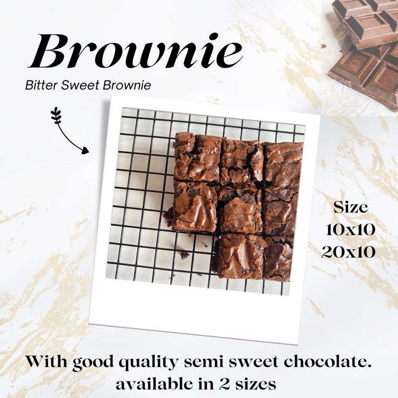 

Bitter Sweet Chewy Brownies
