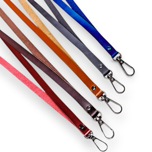 

Lanyard Name Tag Genuine Leather I/ Tali Strap ID Card Kulit Sapi Asli