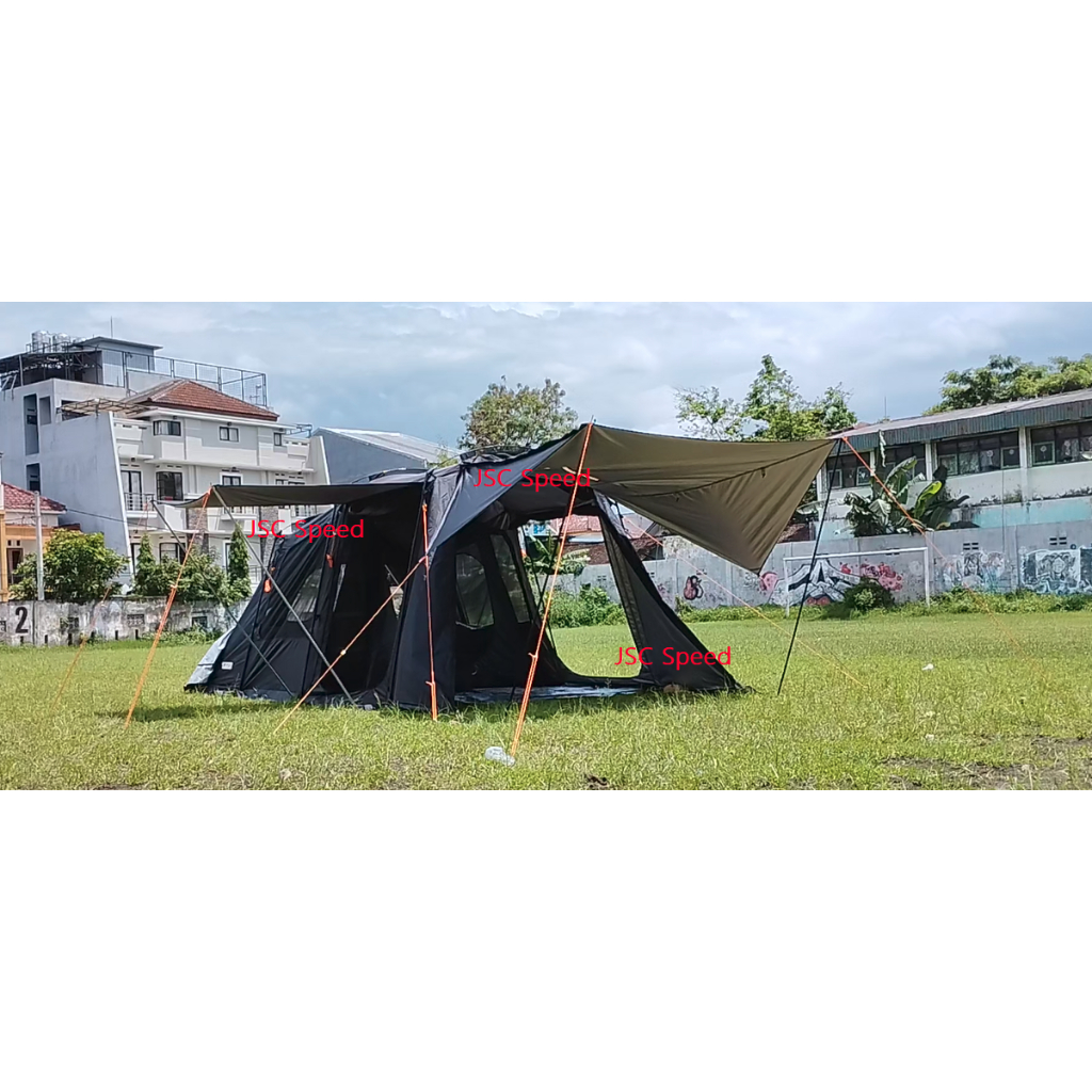 Tenda Qi MoQi Mbahmu adventure Black Series  Glamping Family Tunnel bukan Landwolf Eclipta Arpenaz M