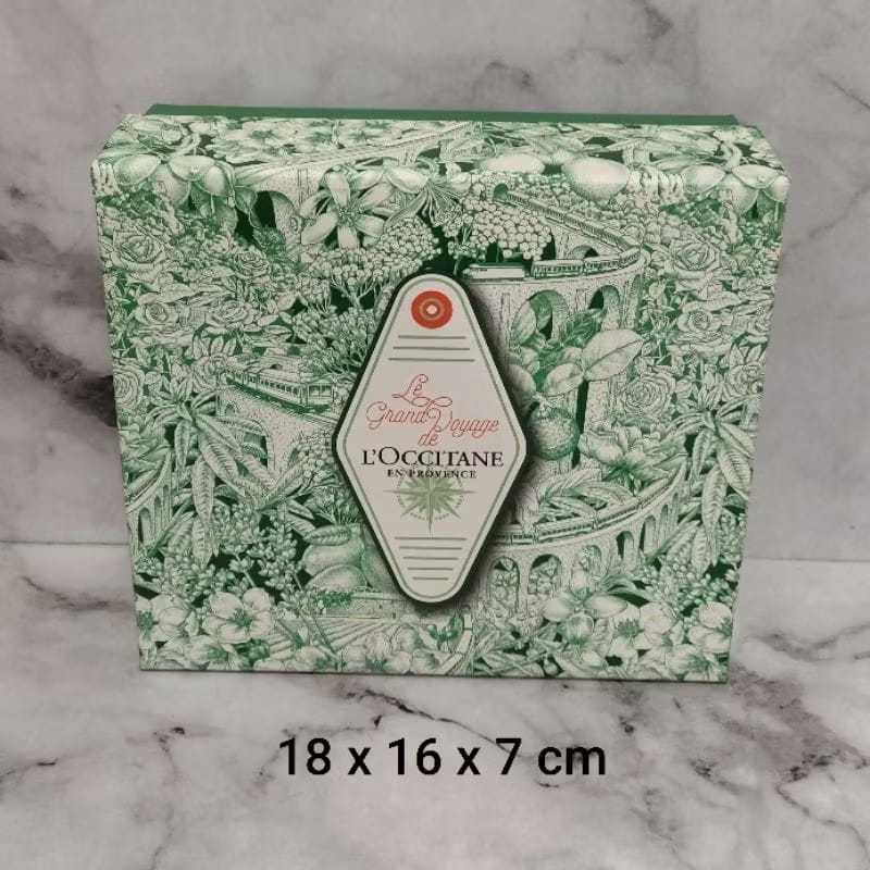 

kotak kado gift box loccitane green hijau