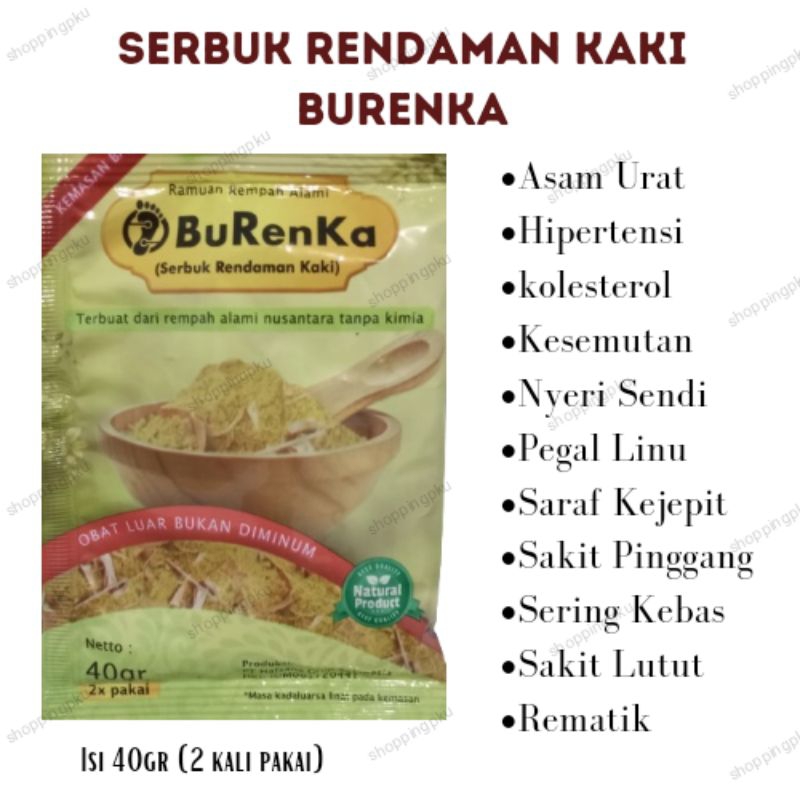 Serbuk Rendaman Kaki Burenka