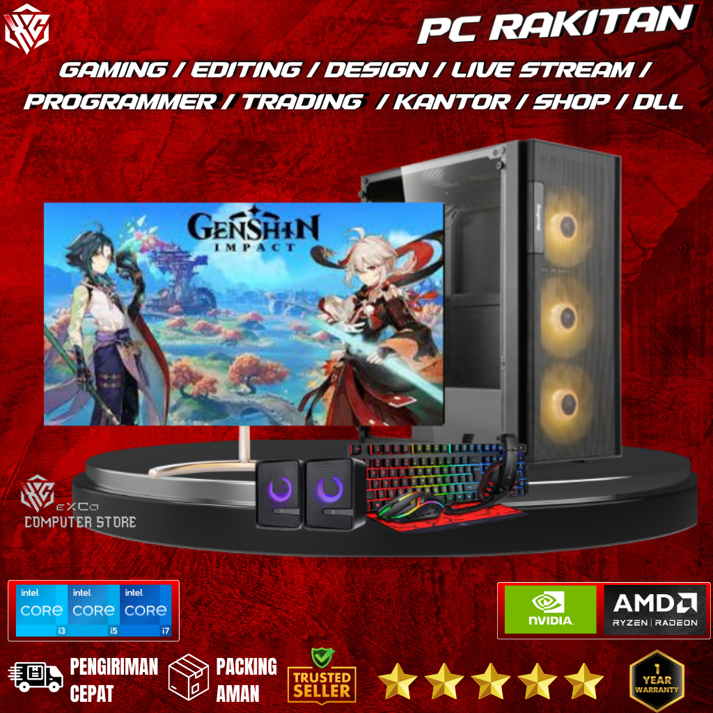 Paket CPU AMD Ryzen 5 3400G Ram 16GB VGA Vega up to 4GB Vega Graphics
