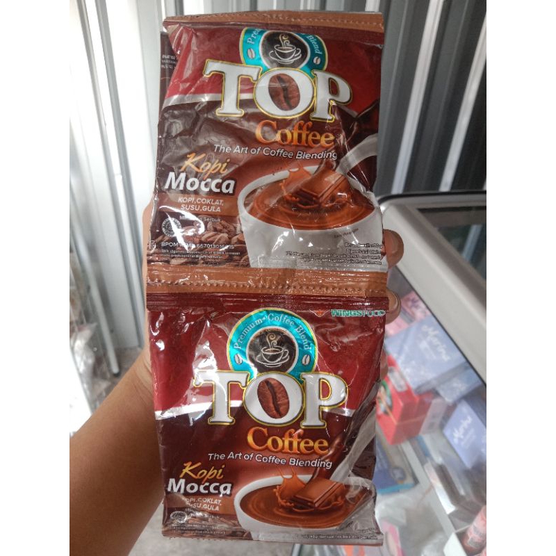 

top kopi mocca 30 gr 1 renceng (12 sachet)