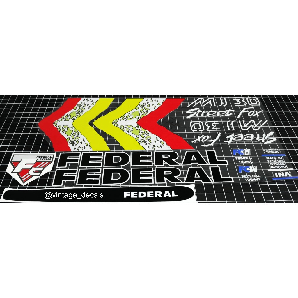 sticker sepeda federal roda 20" STREET FOX MJ30 dan streetfox 550