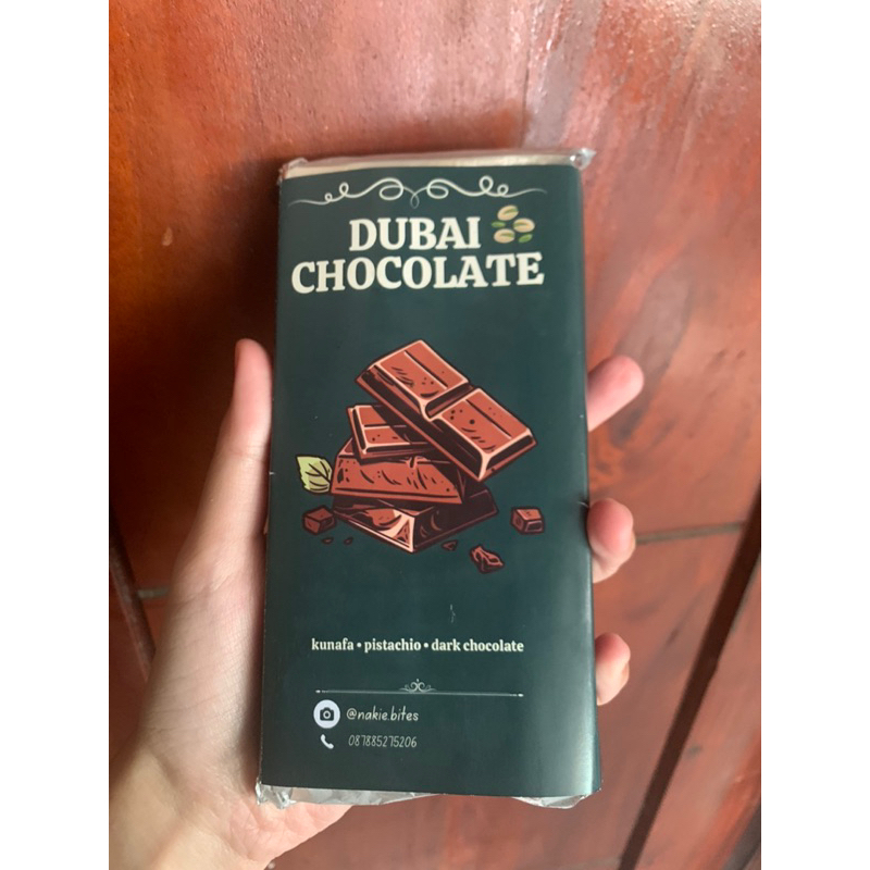

Dubai Chocolate Kunafa Pistachio Dark Chocolate
