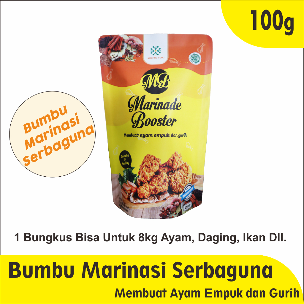 

Bumbu Marinasi Ayam - Bumbu Marinasi Fried Chicken - Marinasi Serbaguna - Marinade Booster 100g