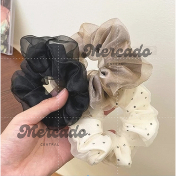 Ikat Iket Rambut Scrunchie Jepet Jedai Kuncung Rambut Wanita Kain Motif Korean
