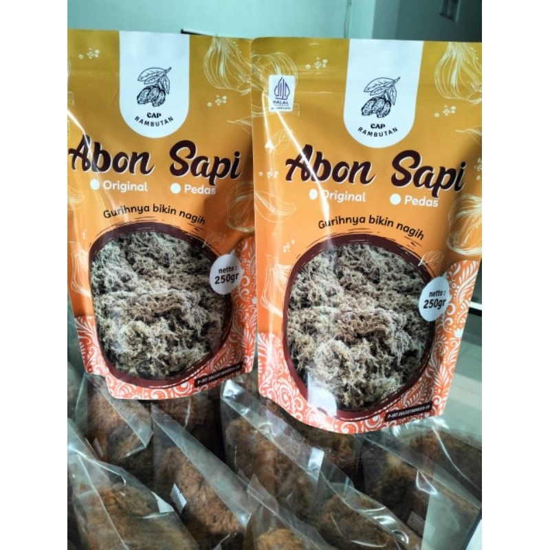 

ABON SAPI CAP RAMBUTAN 250GR POUCH