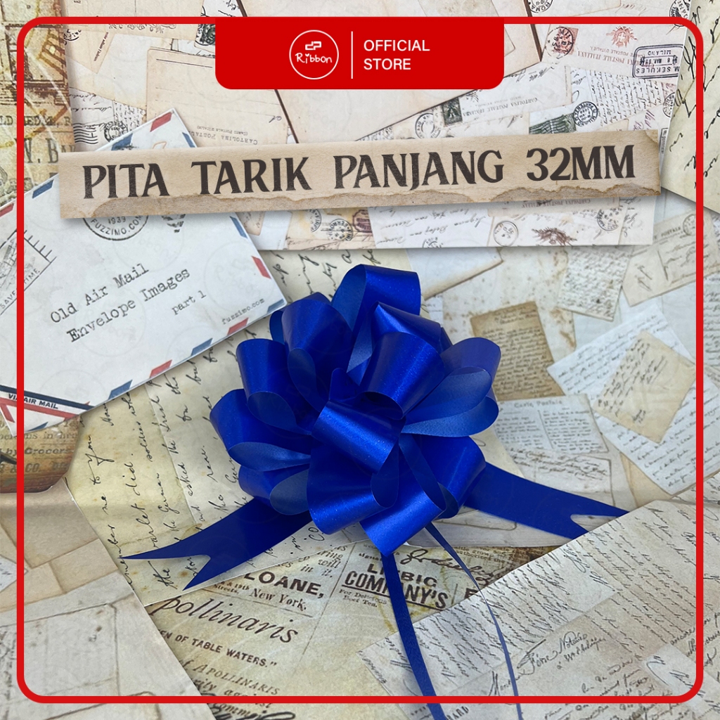 

Pita Tarik Panjang Model Baru 32mm Serut Parcel Kado Souvenir 32 mm Pesta Dekorasi Gift Hantaran