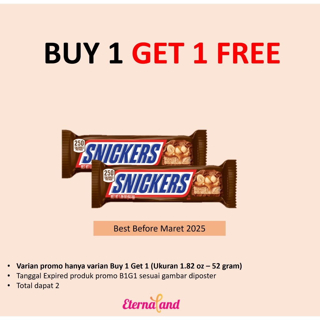 

Snickers Chocolate Bar - cokelat bar snickers