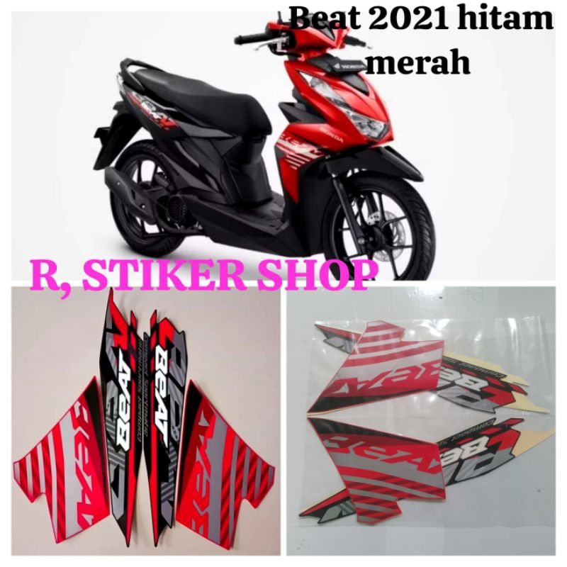 STIKER STRIPING LIS LES FOLET BODY MOTOR HONDA BEAT 2021