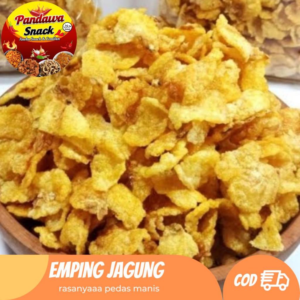 

Keripik Emping Jagung Manis Gurih Camilan - Food