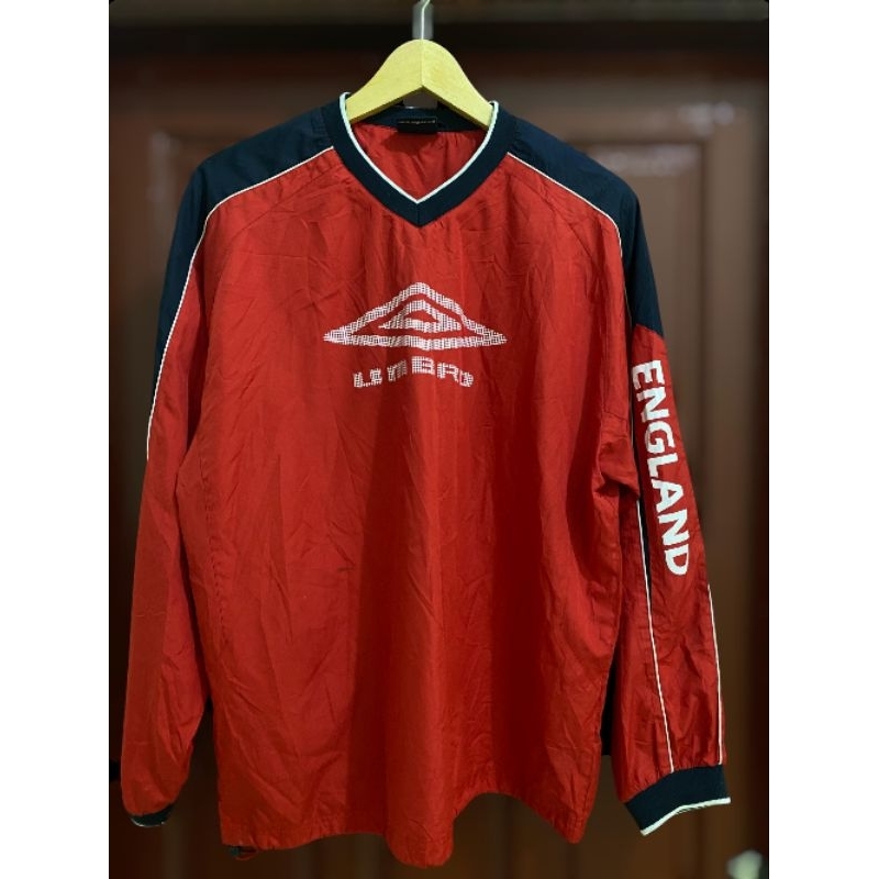 Umbro England V Neck Vintage Windbreaker