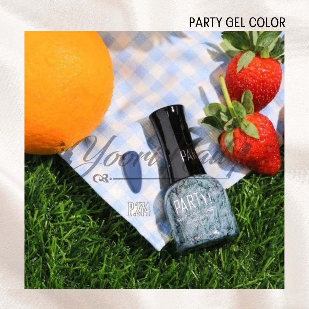 PARTY kutek gel halal (51-118) solid color series halal uv led nail polish 15ml gel party halal