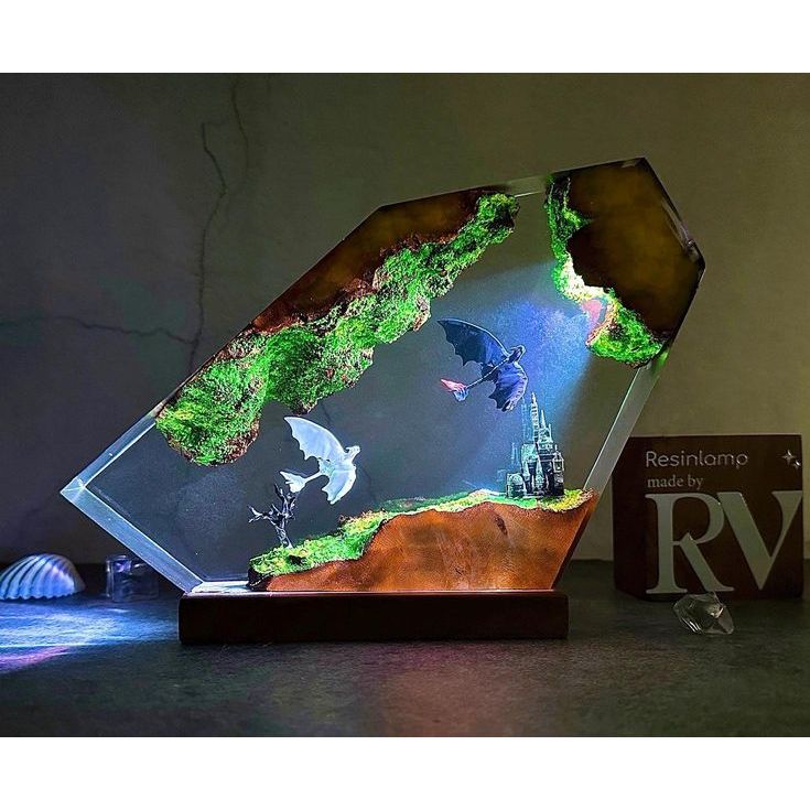 miniatur lampu diorama lampu hias lampu hias karakter lampu minimalis