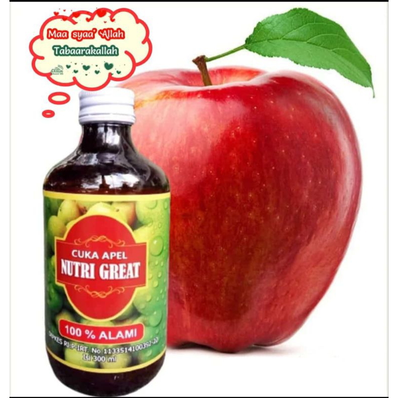 

Cuka Apel Nutri Great 300 ml Asam*