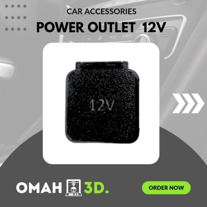 Tutup power outlet mobil 12v universal