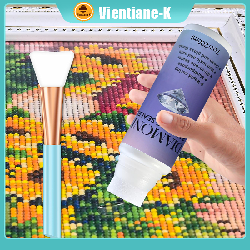 

Lem Lukisan Diamond Painting Glue Wax Lem Pelindung Lukisan Glue Tahan Air Permanent Hold Shine