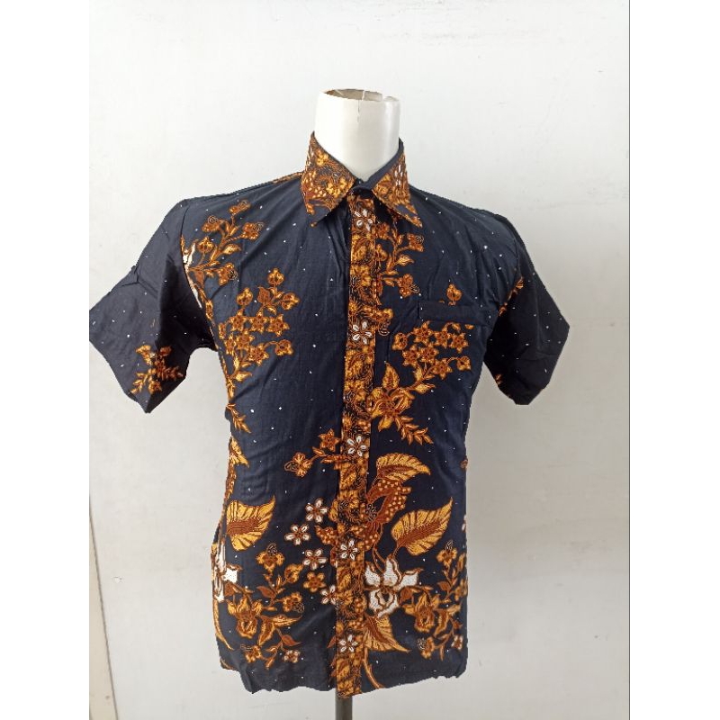 HEM BATIK MOTIF CIBULAN PRIA MURAH BERKUALITAS PREMIUM HM368
