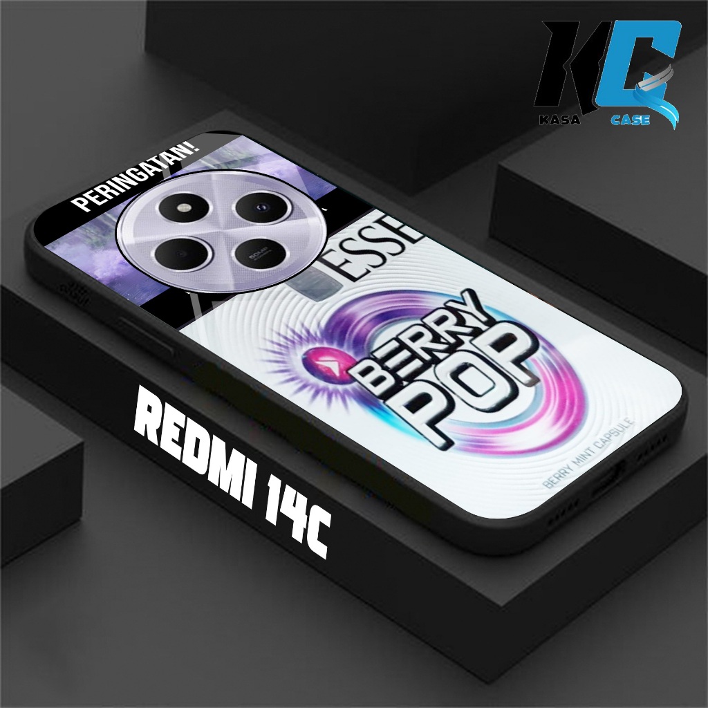 KASA CASE, Case REDMI 14C - Krtun mix ROKOK Fashion Case Murah Hardcase case sofcase Pelindung Belak