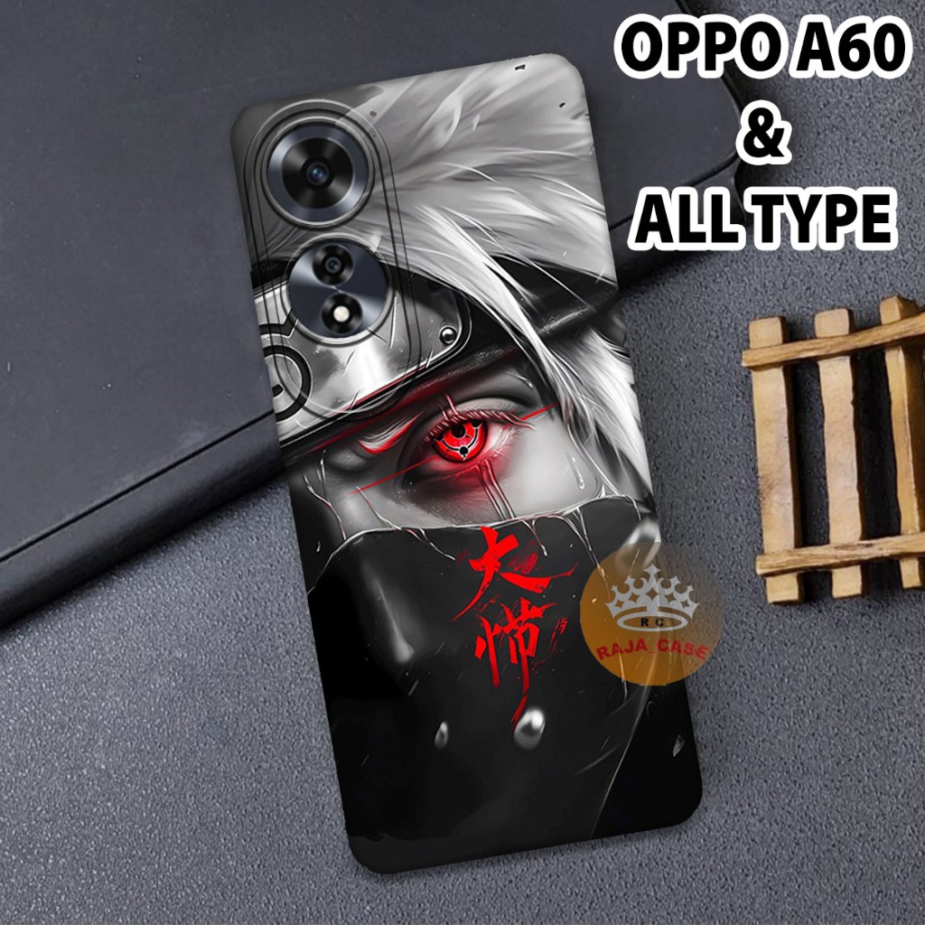 Rc7 Case Hp OPPO A60  2024 - bahan karet lentur - Motif NARUTO -case keren - all type hp