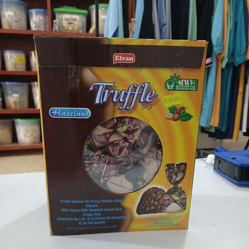 

cokelat elvan truffle rasa hazelnut 1.8kg