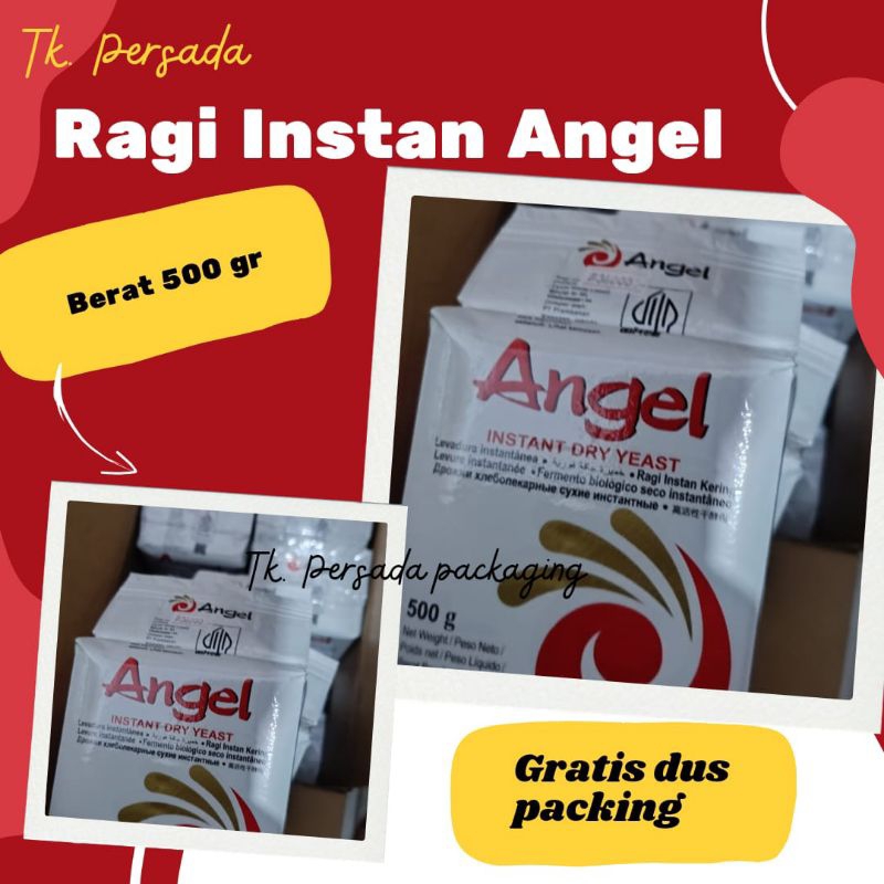 

[ 500 gr ] Angel Ragi Instan Lembut Kering 500 gr - Ragi roti cap angel - Ragi angle