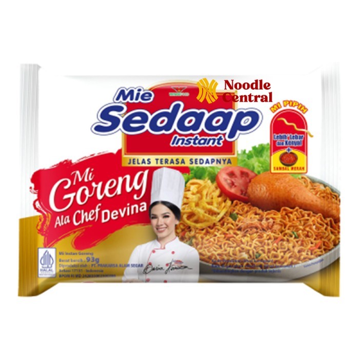 

NOODLES/MIE INSTANT SEDAP GORENG ALA CHEF DEVINA KEMASAN ECER/SATUAN