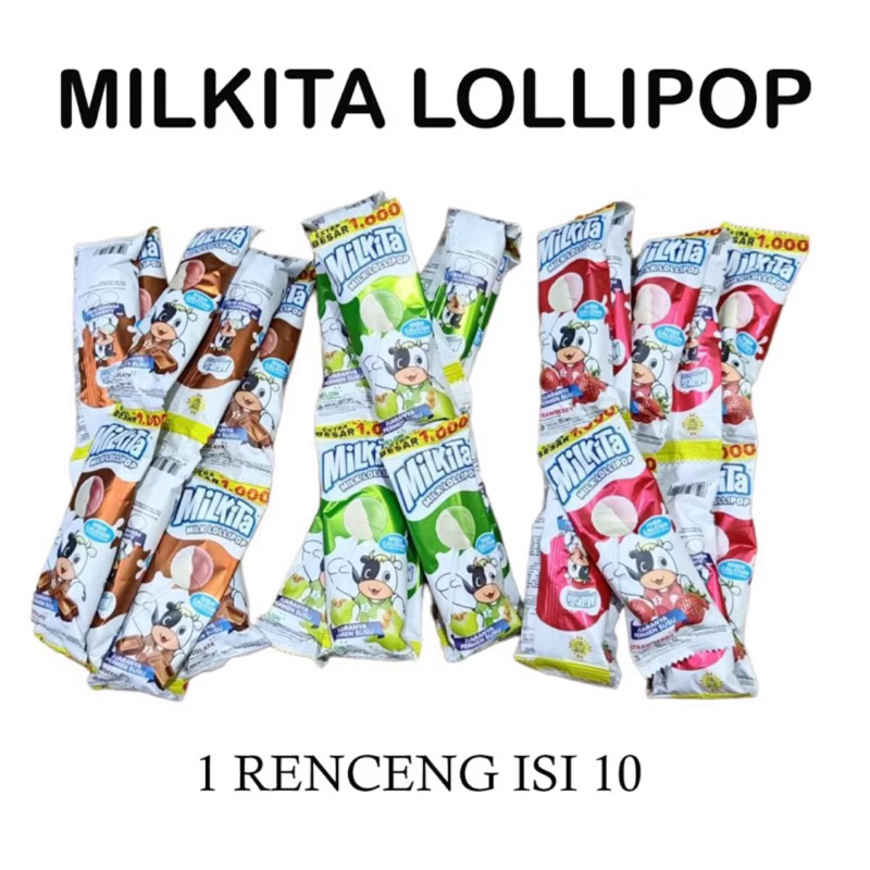 

Permen Lolli Milkita Rencengan