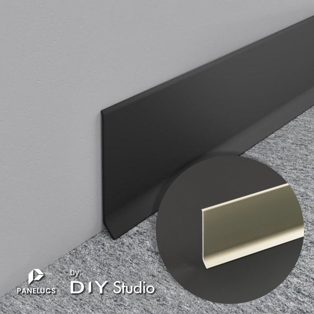 Panelucs plint lantai aluminium | floor skirting | skirting lantai NL P1180