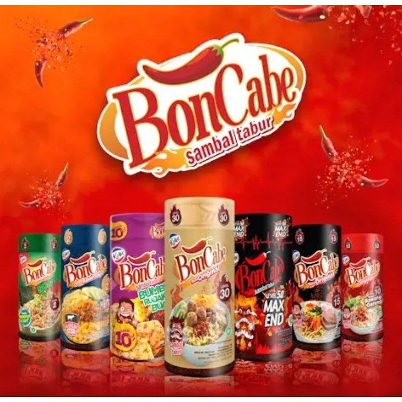 

BONCABE SAMBAL TABUR PRAKTIS | BERBAGAI VARIAN RASA DAN GRAMASI | BUBUK CABAI PELENGKAP HIDANGAN