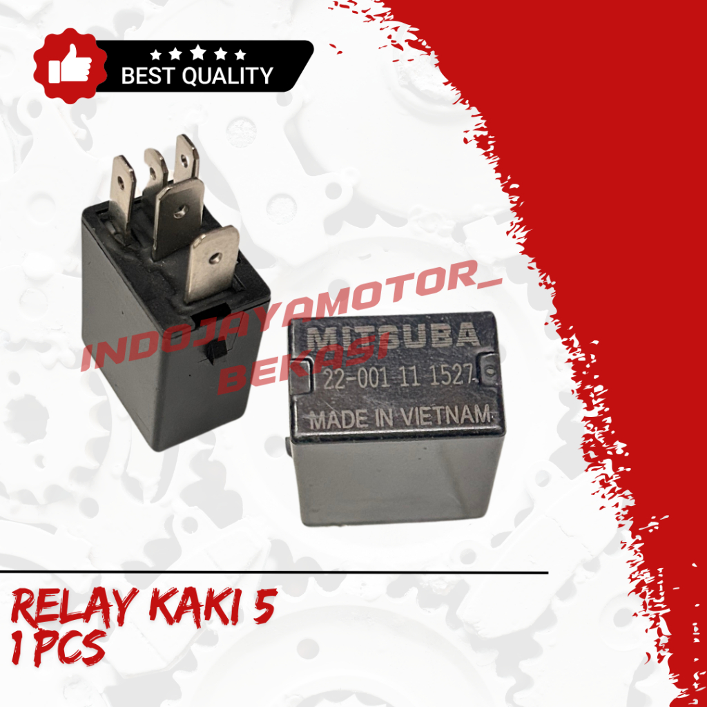 Relay Kaki 5 MITSUBA Relay comp power Relay stater Beat Vario Scopy Kaki 5 Mitsuba  IJM MOTOPARTS.