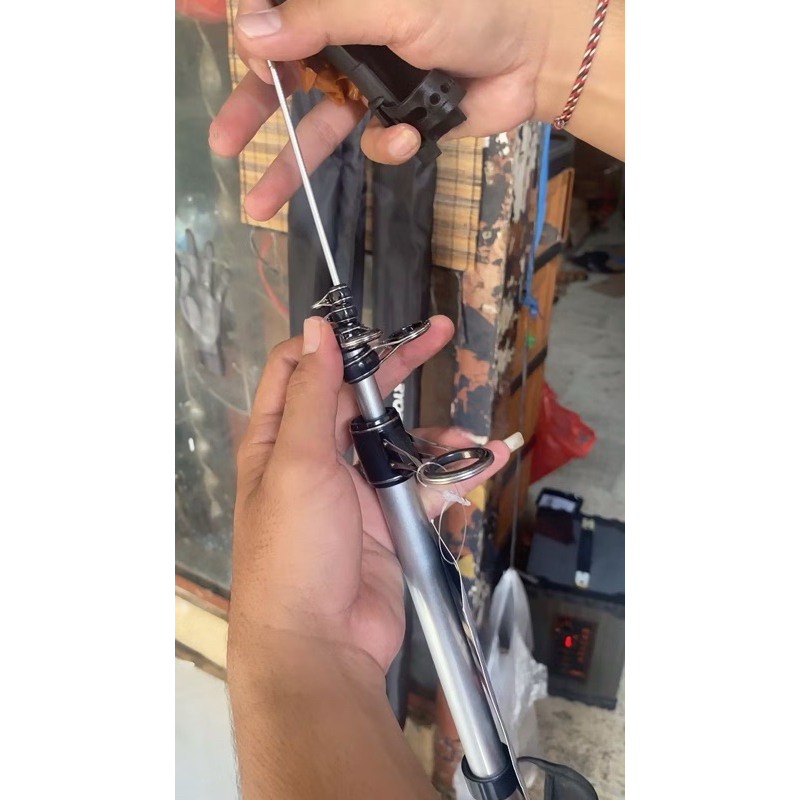 Joran Surf Teleskopik Merk Axz Telecast Panjang 390 420 450 Bahan Carbon Kuat