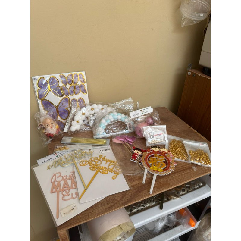 

dekorasi cake kue 1 paket