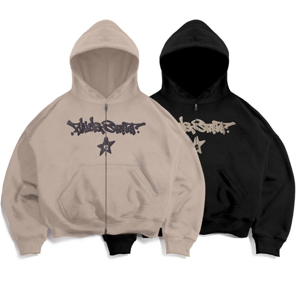 Double Zip Hoodie Boxy oversize Fillingstreet - Tagging