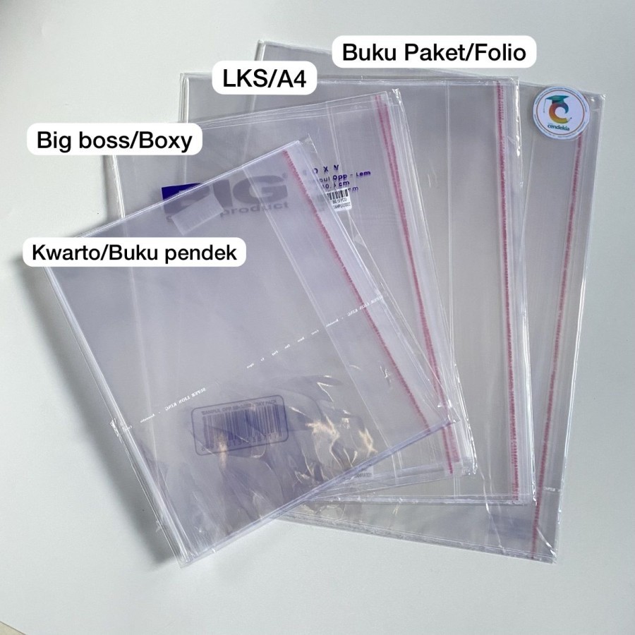 

Sampul plastik buku paket besar Folio BIG (isi 5 lbr)