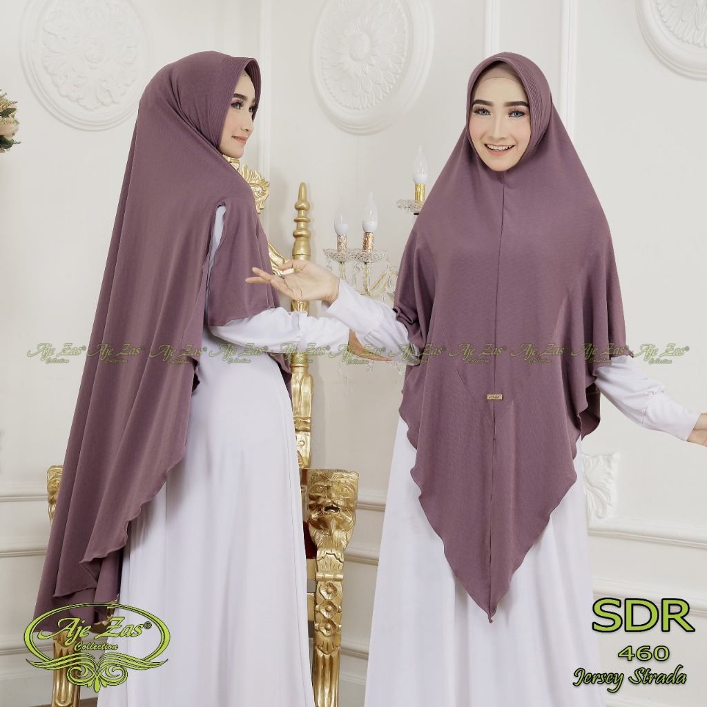 AJE ZAS - Hijab Bahan Jersey Strada kode SDR By Ajezas Collection