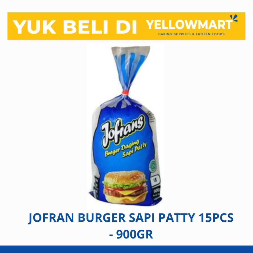 

Jofran Burger Sapi Patty Burger Daging Sapi Patties isi 15pcs - 900gr