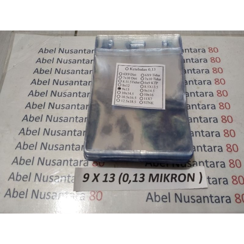 

plastik panitia tebal 0, 13 mikron Uk 9x13 isi 100 pcs