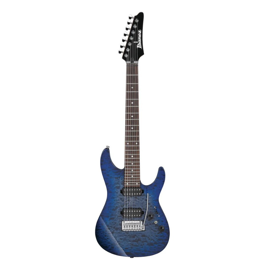 I01-AZ427P2QM-TUB Ibanez Premium AZ427P2QM-TUB Electric Guitar w/Case, Twilight Blue Burst