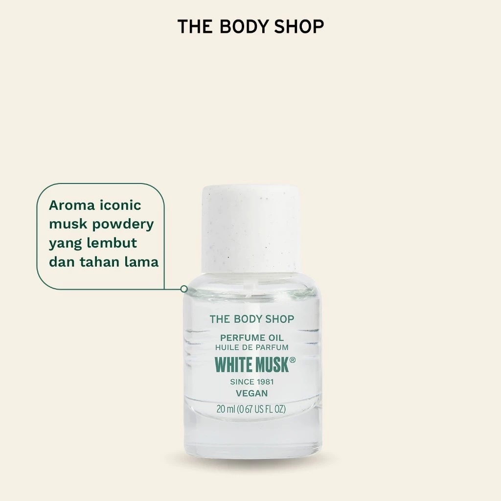 [ORIGINAL] The Body Shop - White Musk Perfume Oil 20ml