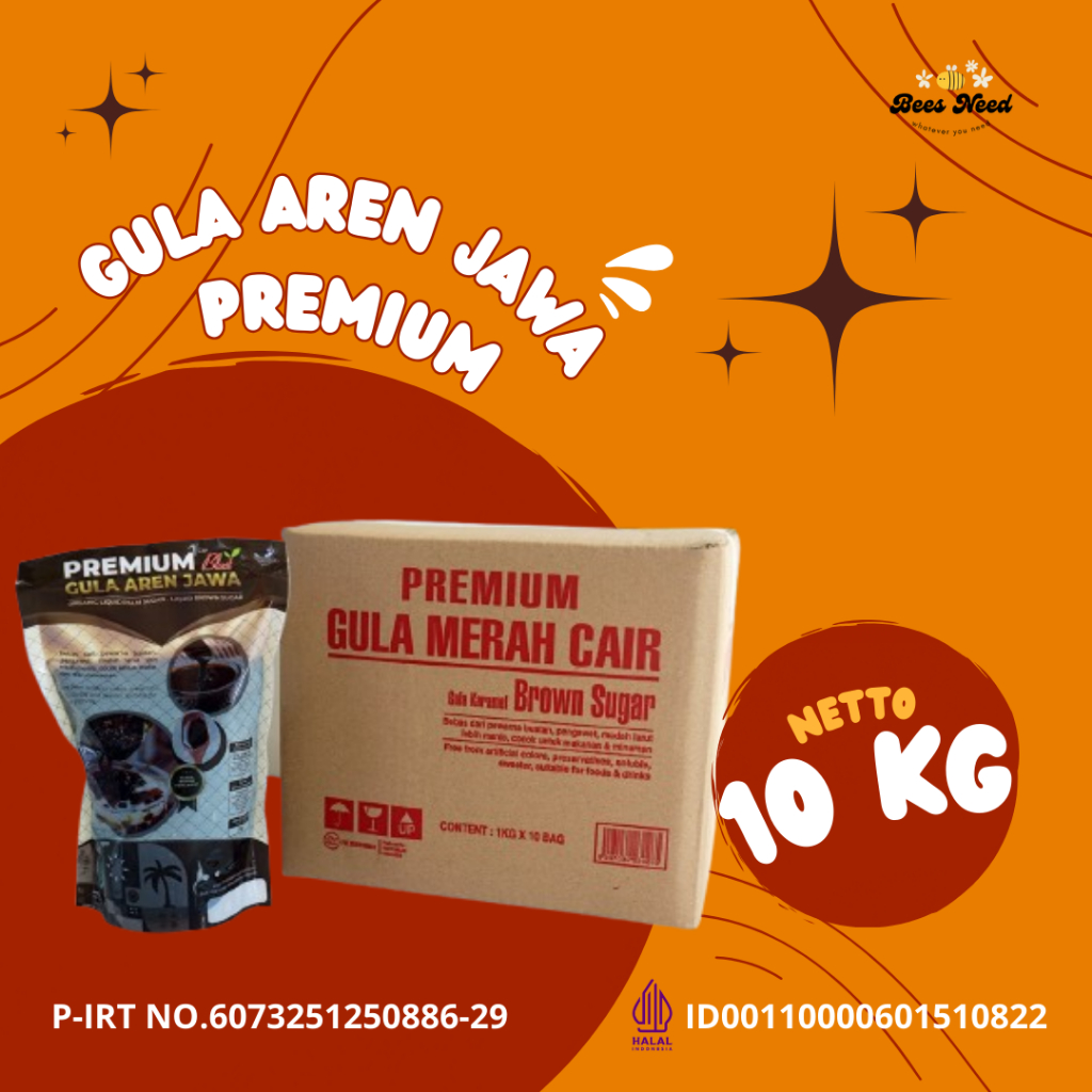 

GULA AREN JAWA PREMIUM 10 KG / BROWN SUGAR CAIR 10 KG / GULA AREN CAIR 10 KG