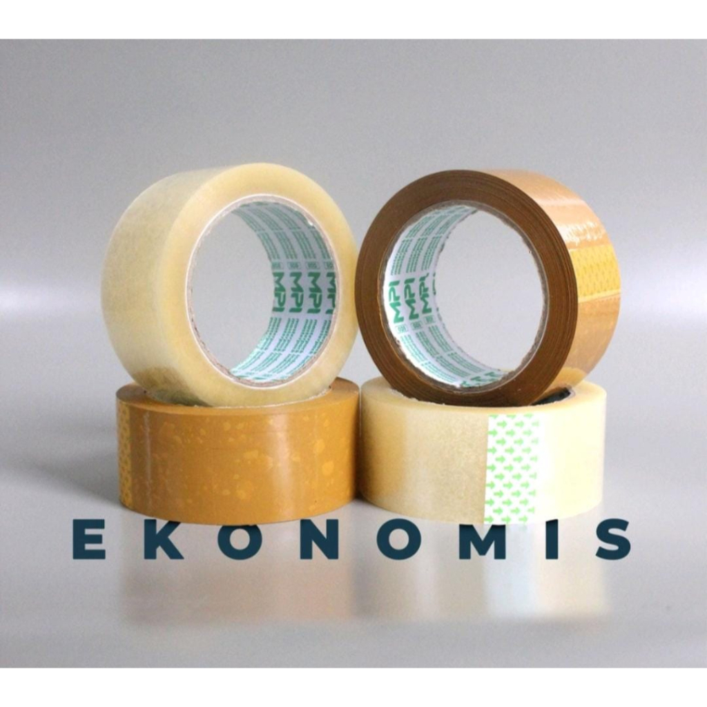 

HLSM - (1pcs) Lakban Packing 45 mm x 100 yard Lakban Bening dan Coklat MPI Ekonomis