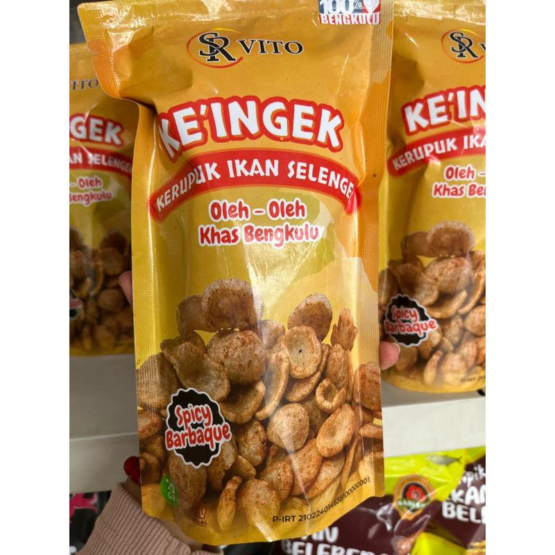 

Ke’Ingek ( Kerupuk Ikan Selengek ) Rasa Spicy BBQ