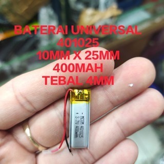 BATERAI UNIVERSAL 401025 UKURAN 10mm x 25mm KABEL 2 BATERAI ELEKTRONIK