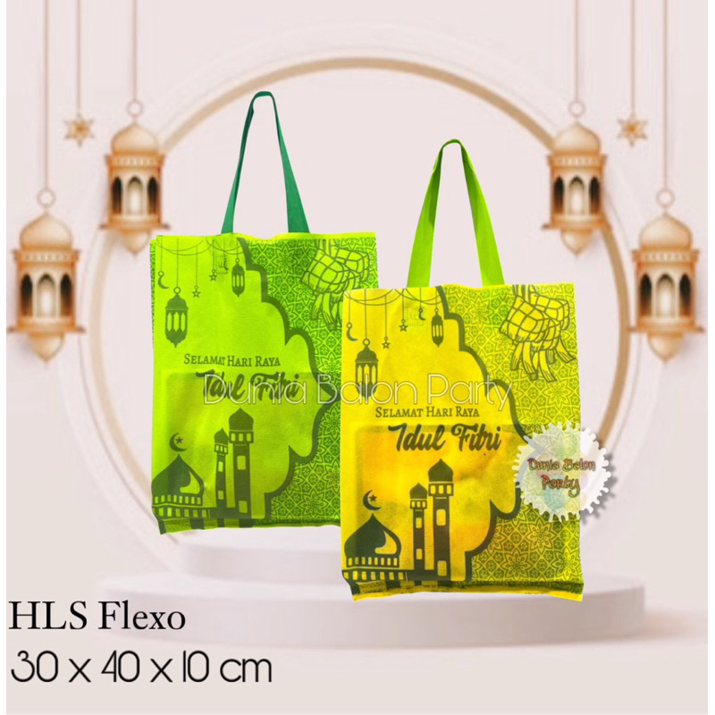 

(ISI 12) Tas souvenir Goodie bag kantong Idul Fitri Lebaran Ramadhan M