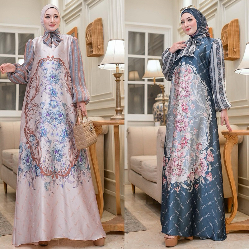 Gamis Yodizein Syari Dan Haliza Set Hijab