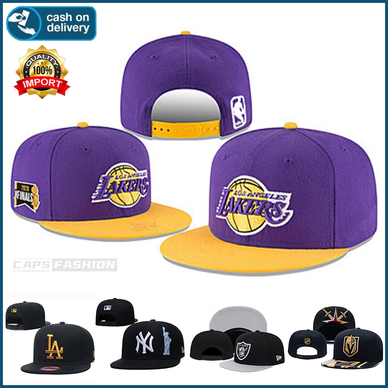 Topi Snapback for pria original NBA LAKERS KOBE sulaman fashion baseball cap LA&NY MLB topi unisex