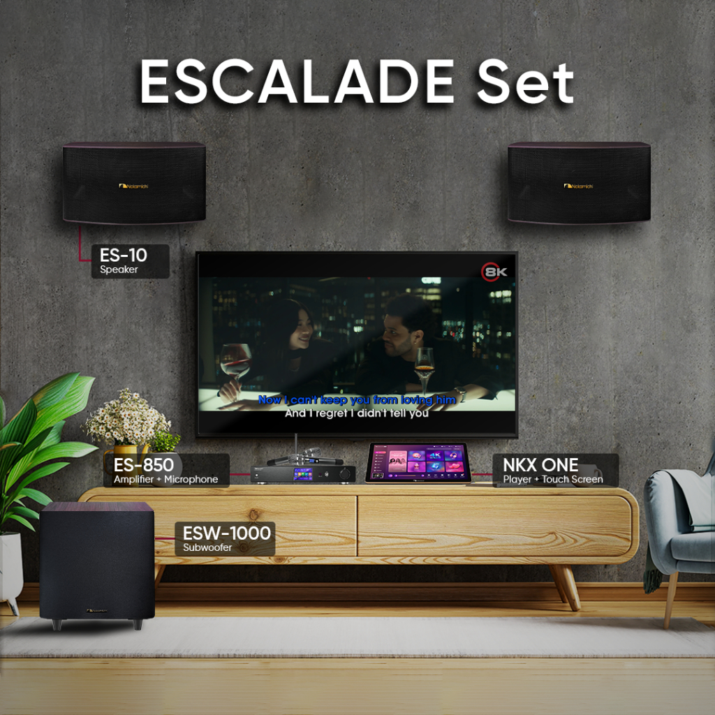 Paket Home Karaoke Nakamichi Escalade Set